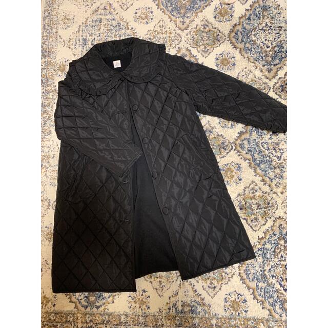 dot&stripes bigカラーコート　(black)