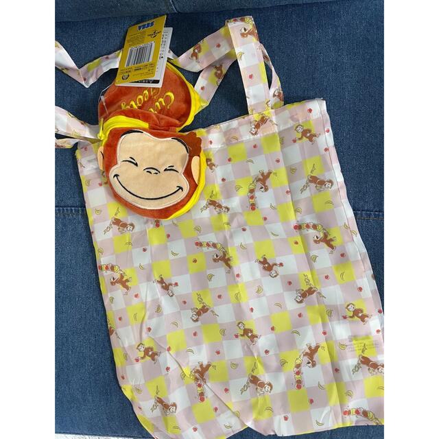 お値下げ♪手作り☆エコバッグ☆コンビニ袋タイプ☆おさるのジョージ