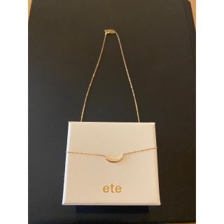 エテ(ete)のete K10 クレセントムーン　ネックレス(ネックレス)