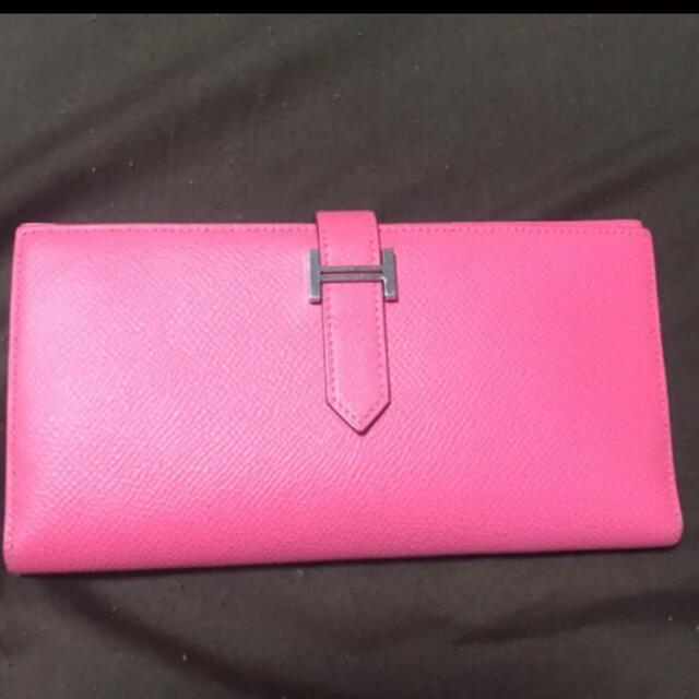 メール便不可】 Hermes - ベアン シルバー金具 エルメス 財布 - bscas