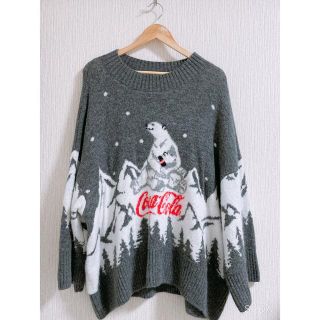 エイチアンドエム(H&M)のH&M コカコーラ　ビッグシルエットニット(ニット/セーター)