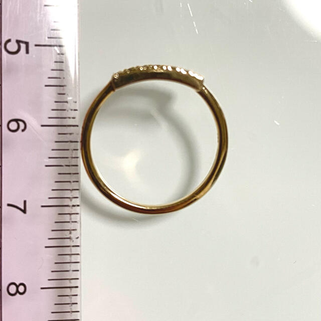 パヴェリング　✴︎ k10 指輪　9号 レディースのアクセサリー(リング(指輪))の商品写真