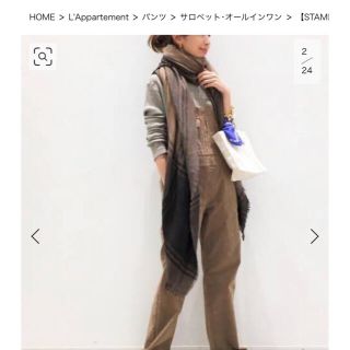 アパルトモンドゥーズィエムクラス(L'Appartement DEUXIEME CLASSE)のL'Appartement STAMMBAUM Corduroy Overall(サロペット/オーバーオール)