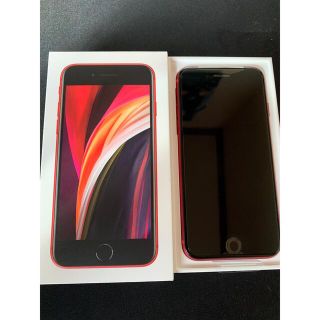 アイフォーン(iPhone)の【新品】iPhone SE  64GB レッド　SIMフリー(スマートフォン本体)