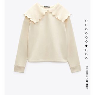 ザラ(ZARA)の新品☆ZARA チャンキーネックラインスウェットシャツ M(ニット/セーター)