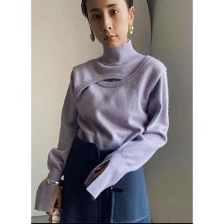 アメリヴィンテージ(Ameri VINTAGE)のAmeriVINTAGE☆LINK UP KNIT TOP(ニット/セーター)