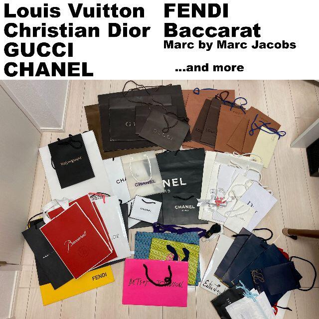 LOUIS VUITTON(ルイヴィトン)のルイヴィトン、シャネル、グッチなど高級ブランドのショップ袋セット レディースのバッグ(ショップ袋)の商品写真