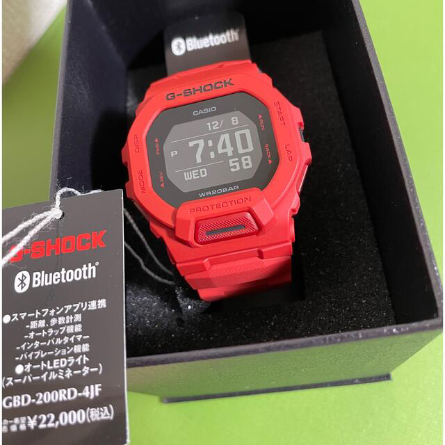 G-SHOCK(ジーショック)の⭐️新品未使用⭐️G-SHOCK GBD-200RD-4JF G-SQUAD メンズの時計(腕時計(デジタル))の商品写真
