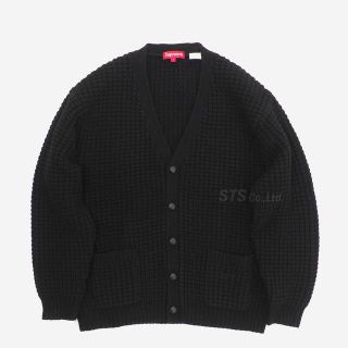 シュプリーム(Supreme)のSupreme Waffle Knit Cardigan Black l(カーディガン)