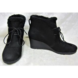 アグ(UGG)の【美品】UGG アグ　ウェッジソール　ムートン ブーツ(ブーツ)