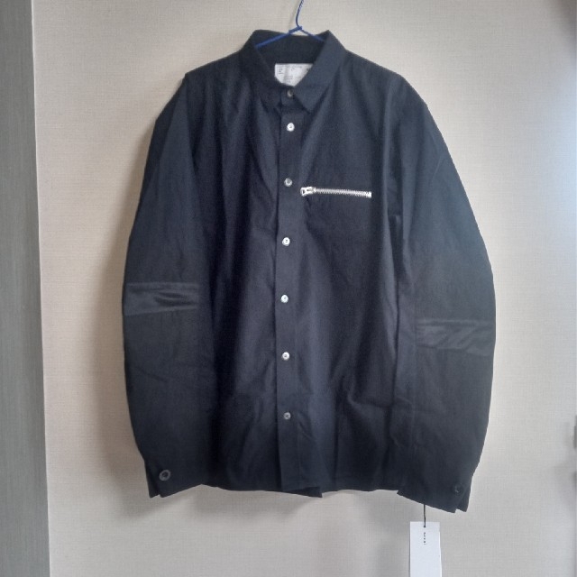 サカイ　sacai　21ss　タイプライターグログランシャツ　新品　切替シャツ