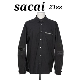 サカイ(sacai)のサカイ　sacai　21ss　タイプライターグログランシャツ　新品　切替シャツ(シャツ)