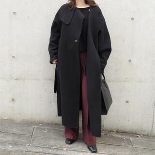 Laulen sidebelt  nocollar  coat 新品(ロングコート)