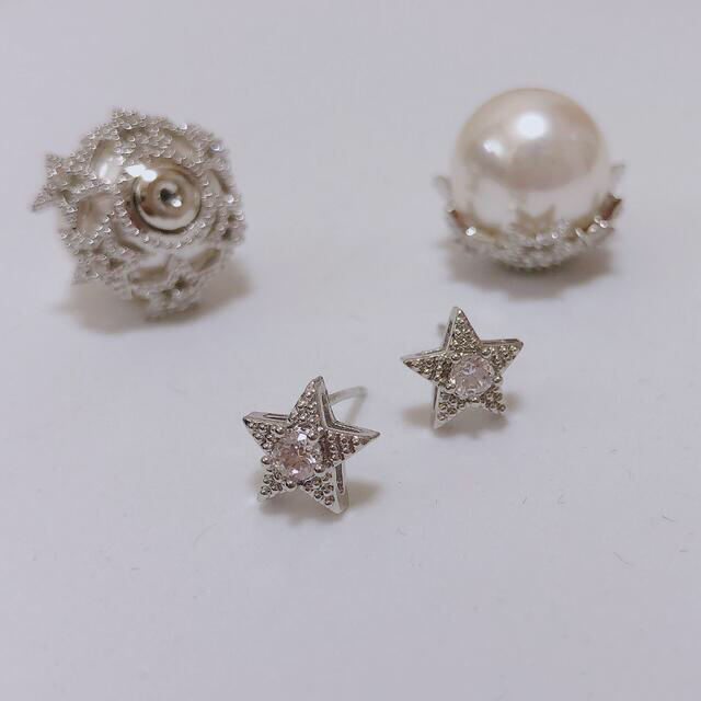 bijou star×Pearl pierce