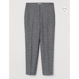 エイチアンドエム(H&M)のH&M  シガレットパンツ　38  ダークグレーチェック(その他)