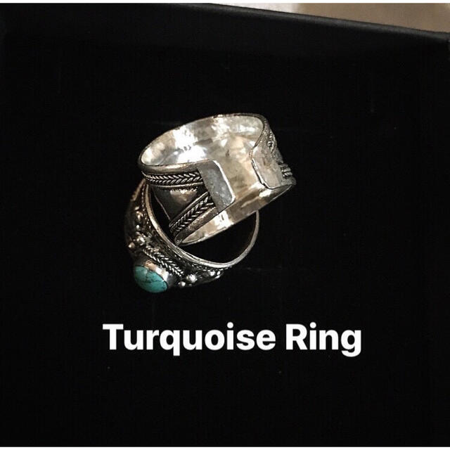 ターコイズ リング 指輪 インディアンジュエリー ナバホ メンズ バングル 男 メンズのアクセサリー(リング(指輪))の商品写真