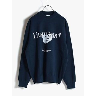 ジョンローレンスサリバン(JOHN LAWRENCE SULLIVAN)のBLUFCAMP 21AW Print Knit (BLACK) Msize(ニット/セーター)