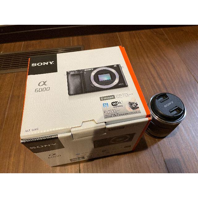 SONY(ソニー)の【超美品】SONY a6000 本体・レンズセット スマホ/家電/カメラのカメラ(ミラーレス一眼)の商品写真