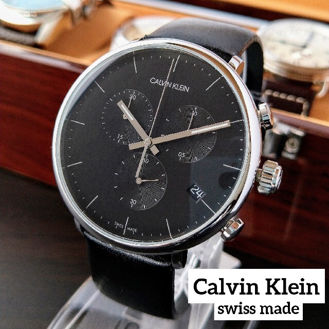 買取評価 新品 カルバンクライン CALVIN KLEIN スイス製高級クロノ