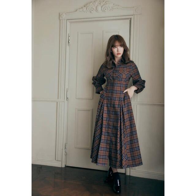 ワンピース herlipto Classic Plaid Jumper Dress Her lip to（ハーリップトゥー）の「Classic Plaid Jumper Dress