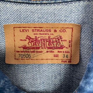 90年代 Levi's USA製 70505 Gジャン デニムジャケット 34 90年代 Levi's USA製 70505 Gジャン デニムジャケット 34