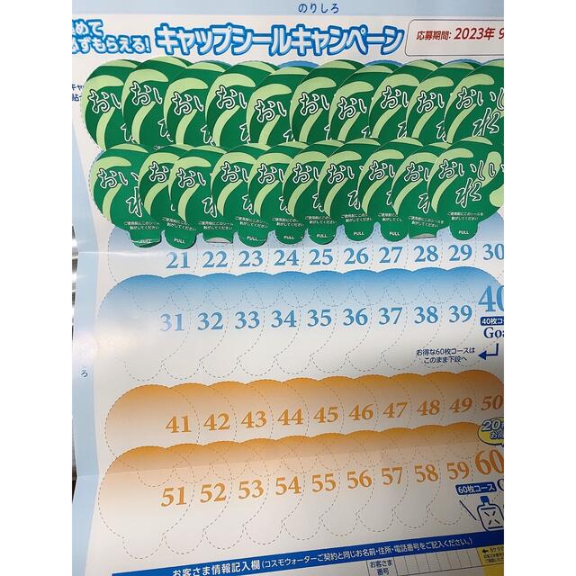 コスモウォーター　シール20枚 その他のその他(その他)の商品写真