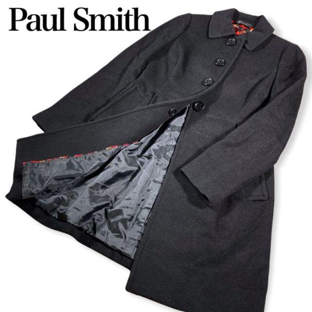 Paul Smith(ポールスミス)の【美品】ポールスミス★Paul Smith★ウールロングコート　フラワー　花柄 レディースのジャケット/アウター(ロングコート)の商品写真