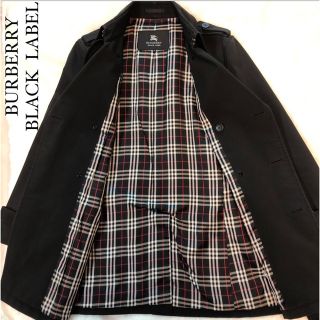 バーバリーブラックレーベル(BURBERRY BLACK LABEL)の【極美品】バーバリー ブラックレーベル トレンチコート(トレンチコート)