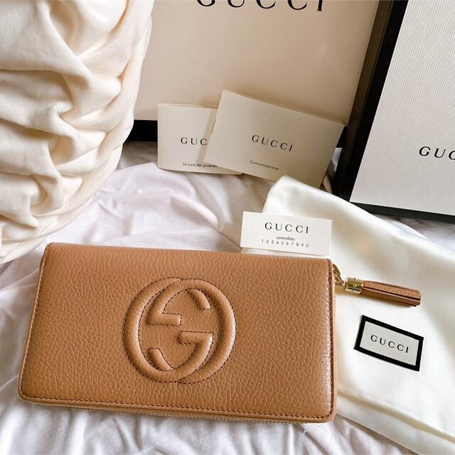 Gucci(グッチ)の激レア❤︎GUCCI GGロゴ　SOHO長財布　ジップラウンド　新品未使用 レディースのファッション小物(財布)の商品写真