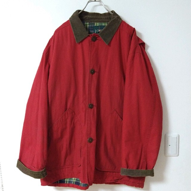 90s OLD J.CREW 巨人タグ ハンティングジャケット コーデュロイ