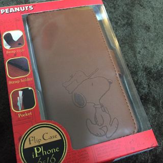 スヌーピー(SNOOPY)の再入荷【新品】スヌーピー  iPhone6/6s  手帳型  ケース(iPhoneケース)