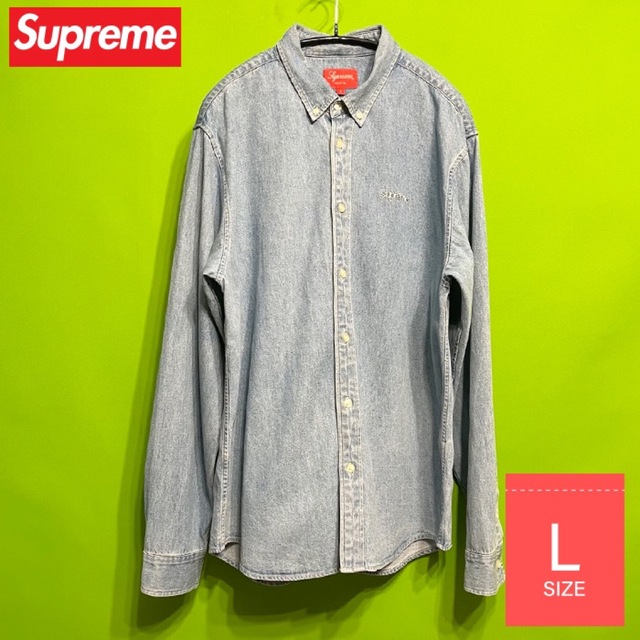 Supreme Washed Twill Shirt Lサイズ