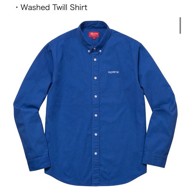 L  Supreme Washed Twill Shirt  シュプリーム