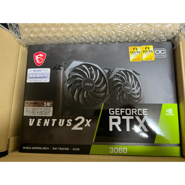 国内発送】 GeForce RTX 3060 VENTUS 2X 12G OC MSI PCパーツ - aatsp ...