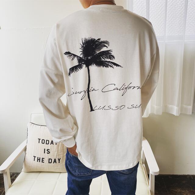 STANDARD CALIFORNIA(スタンダードカリフォルニア)の西海岸スタイル☆LUSSO SURF パームツリーロンT スウェット　Lサイズ☆ メンズのトップス(Tシャツ/カットソー(七分/長袖))の商品写真