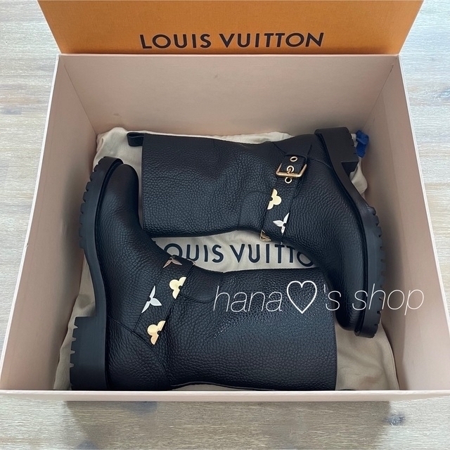 安価 LOUIS VUITTON size39 フラワー モノグラム ブーツ ルイヴィトン