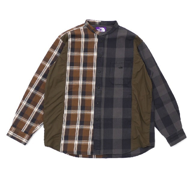 THE NORTH FACE(ザノースフェイス)のノースフェイス パープルレーベル Plaid Patchwork Shirt メンズのトップス(シャツ)の商品写真