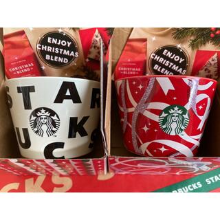 スターバックスコーヒー(Starbucks Coffee)のスターバックス　クリスマス　ミニカップ　２個セット　お皿　小物入れ　スタバ(食器)