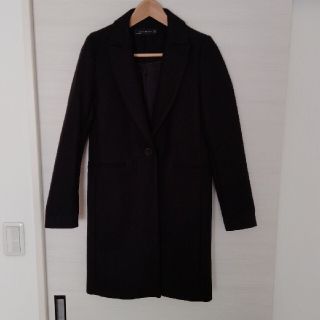 ザラ(ZARA)のZARAの黒コート(チェスターコート)