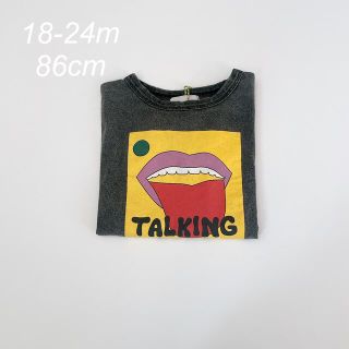 ボボチョース(bobo chose)の新品　bobochoses ロングTシャツ　18-24M 86(Tシャツ/カットソー)