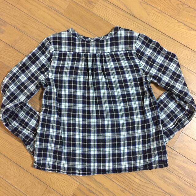 PETIT BATEAU(プチバトー)の▷お値下げ▷used▷プチバトー チェックブラウス キッズ/ベビー/マタニティのキッズ服女の子用(90cm~)(ブラウス)の商品写真