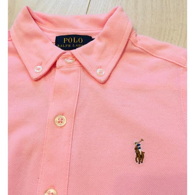 POLO RALPH LAUREN(ポロラルフローレン)のポロラルフローレン♡ポロ素材ボタンダウンシャツ　4T キッズ/ベビー/マタニティのキッズ服男の子用(90cm~)(その他)の商品写真