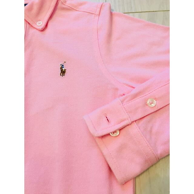 POLO RALPH LAUREN(ポロラルフローレン)のポロラルフローレン♡ポロ素材ボタンダウンシャツ　4T キッズ/ベビー/マタニティのキッズ服男の子用(90cm~)(その他)の商品写真