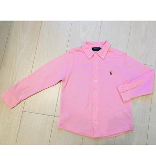 ポロラルフローレン(POLO RALPH LAUREN)のポロラルフローレン♡ポロ素材ボタンダウンシャツ　4T(その他)