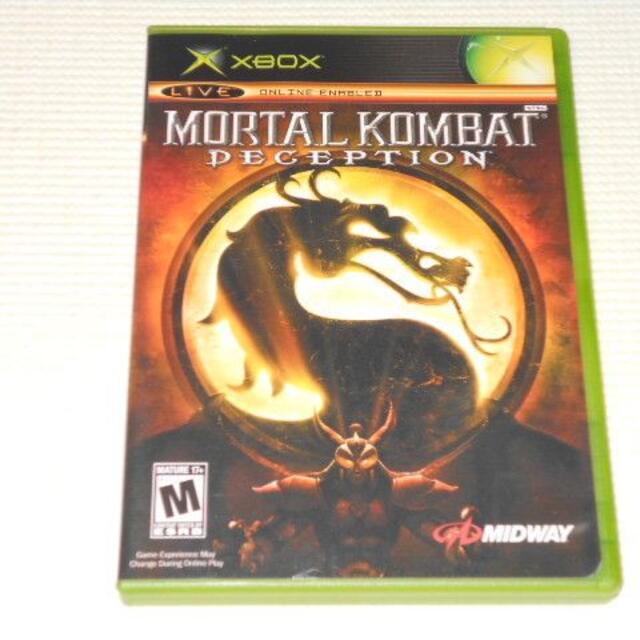 Xbox(エックスボックス)のxbox★MORTAL KOMBAT DECEPTION 海外版★箱付・説明書付 エンタメ/ホビーのゲームソフト/ゲーム機本体(家庭用ゲームソフト)の商品写真