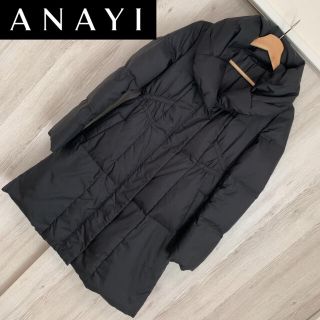 アナイ(ANAYI)のANAYI アナイ ショールカラー　ダウンコート　ブラック(ダウンコート)