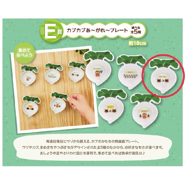 【バラ売り】あつ森☆一番くじ☆E賞☆プレートE賞