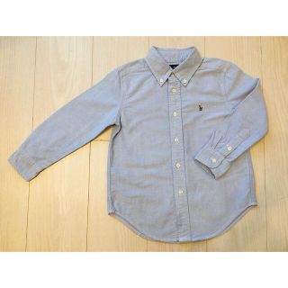 ポロラルフローレン(POLO RALPH LAUREN)のポロラルフローレン♡シンプルコットン100%ブルーボタンダウンシャツ4T(その他)