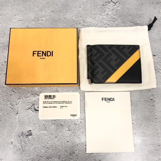 FENDI(フェンディ)の【未使用激安】FENDI フェンディ マネークリップ 二つ折り財布 7M0281 メンズのファッション小物(マネークリップ)の商品写真
