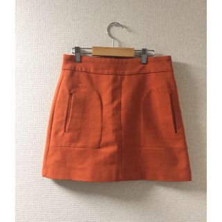 ザラ(ZARA)のmaa*様専用  ZARA オレンジAラインスカート(ミニスカート)